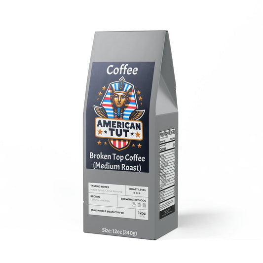 Broken Top Coffee Blend (Medium Roast) - Notes of chocolate-covered almonds - maple syrup - citrus